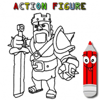 Action Figure Coloring Game