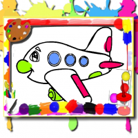 Airplane Coloring Book Game