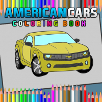 American Cars Coloring Book Game