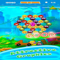 Angry Face Bubble Shooter Game
