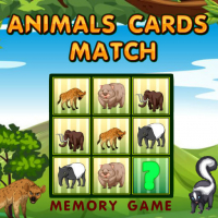 Animals Cards Match Game