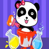 Baby Panda Color Mixing Studio Game