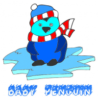 Baby Penguin Coloring Game
