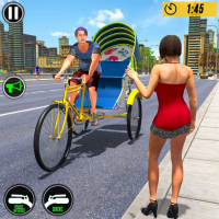 Bicycle Tuk Tuk Auto Rickshaw Free Driving Game Game