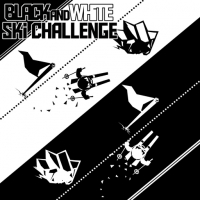 Black & White Ski Challenge Game