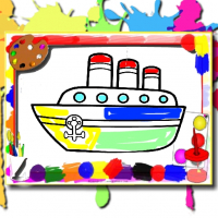 Boats Coloring Book Game