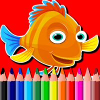 BTS Fish Coloring Book Game