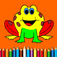 BTS Funny Frog Coloring Book Game