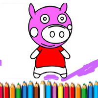 BTS Pig Coloring Book Game