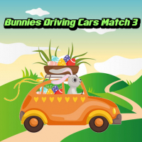Bunnies Driving Cars Match 3 Game