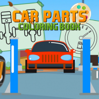 Car Parts Coloring Book Game