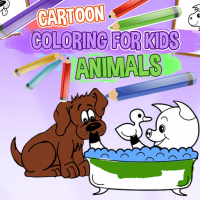 Cartoon Coloring for Kids Animals Game