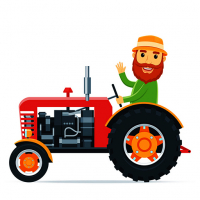 Cartoon Farm Traktors Game