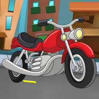 Cartoon Motorbike Jigsaw Game