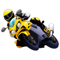 Cartoon Motorcycles Puzzle Game