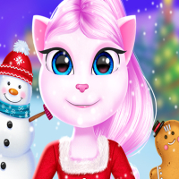 Cat Girl Christmas Decor Game Game