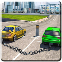 Chained Cars Impossible Tracks Game Game