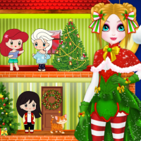 Christmas Puppet Princess House Game