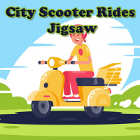 City Scooter Rides Jigsaw Game