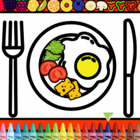 Color and Decorate Dinner Plate Game