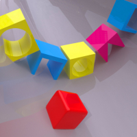 Colorful Shape Tunnel Game