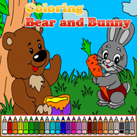 Coloring Bear and Bunny Game