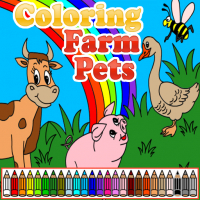 Coloring Farm Pets Game