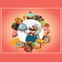 Cooking Cake Bakery Store Game