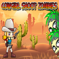 Cowgirl Shoot Zombies Game