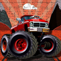 Crazy Monster Trucks Puzzle Game