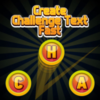Create Challenge Text Fast Game