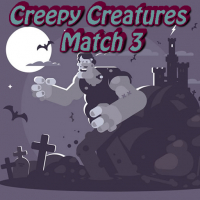 Creepy Creatures Match 3 Game