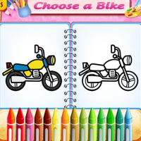 Cute Bike Coloring Book Game