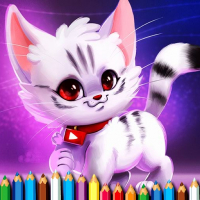 Cute Kitty Coloring Game