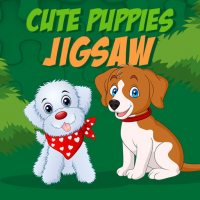 Cute Puppies Jigsaw Game