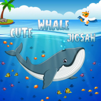 Cute Whale Jigsaw Game