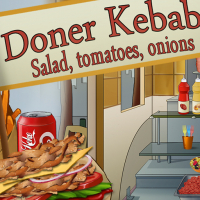 Döner Kebab : salade, tomates, oignons Game