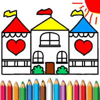 Doll House Coloring Book Game