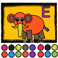 Easy Kids Coloring Letters Game