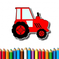 Easy Kids Coloring Tractor Game