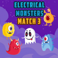 Electrical Monsters Match 3 Game