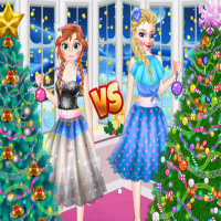 Ellie VS Annie Christman Tree! Game