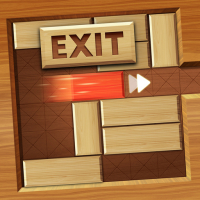 EXIT unblock red wood block Game
