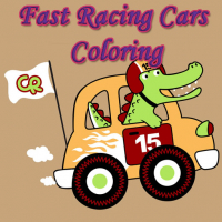 Fast Racing Cars Coloring Game