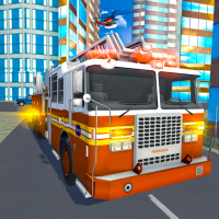 Fire City Truck Rescue Driving Simulator Game