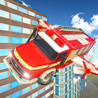 Flying Fire Truck Driving Sim Game