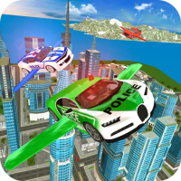 Flying Police Car Simulator Game