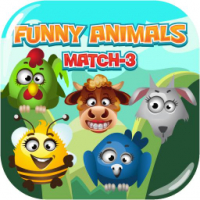 Funny Animals Match 3 Game