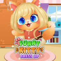 Funny Kitty Dressup Game