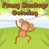 Funny Monkeys Coloring Game